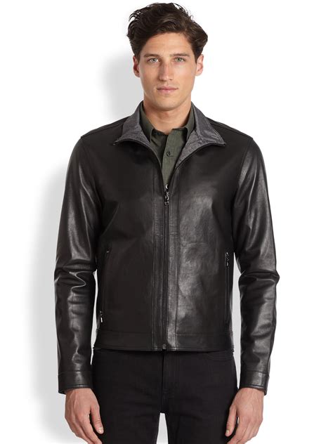 michael kors mens jacket leather|Michael Kors insulated jacket.